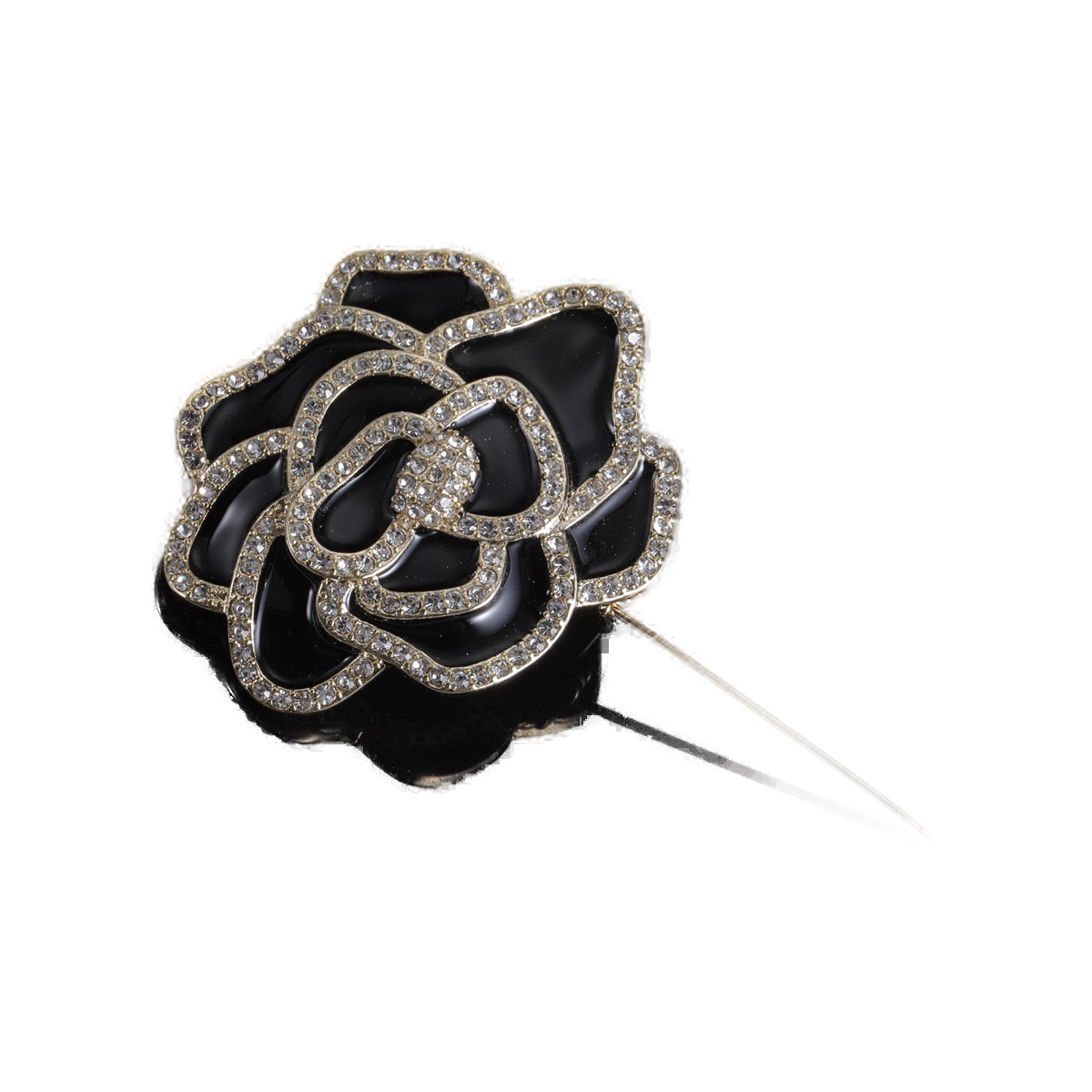 Valentino Garavani Crystal Rose Camellia Brooch product image
