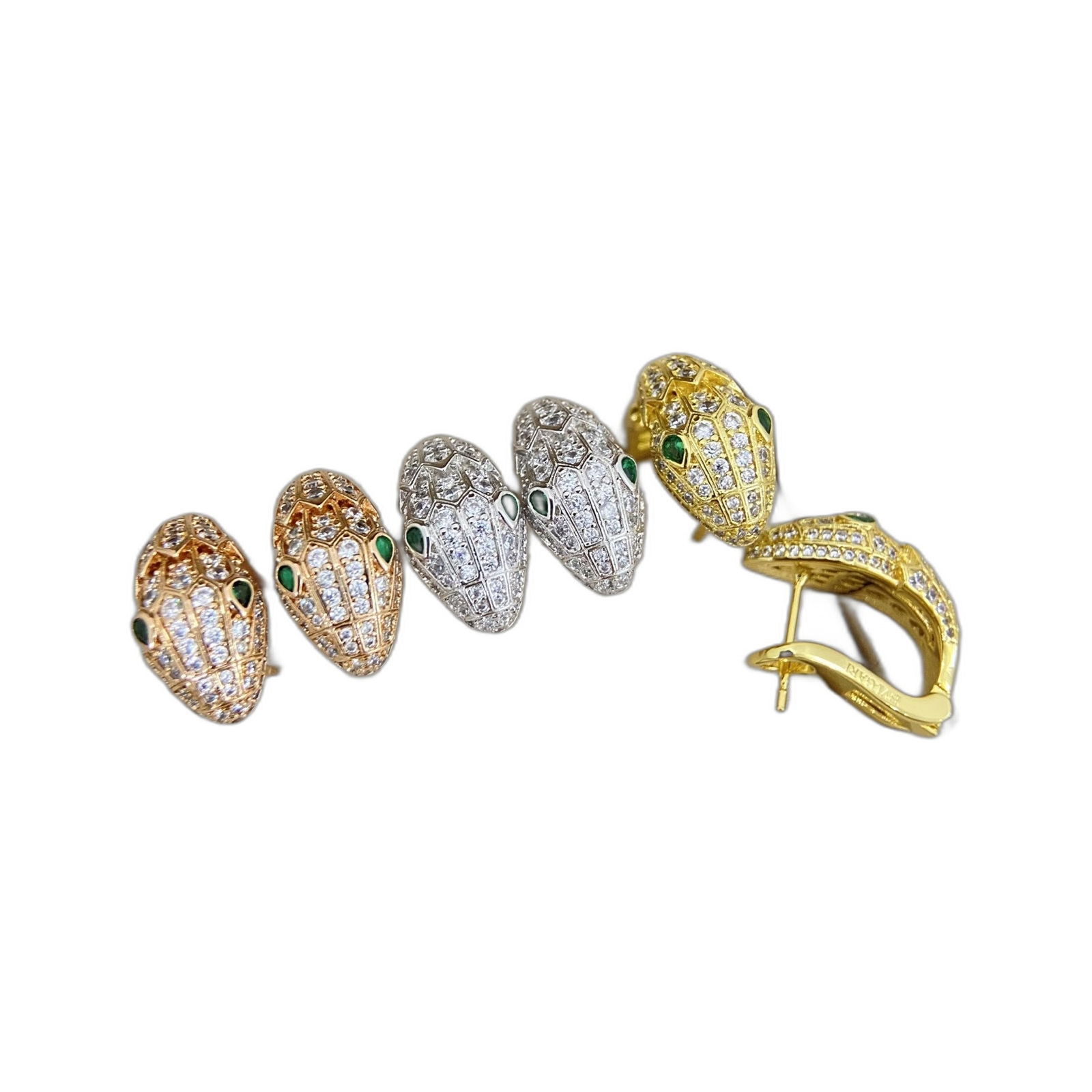Bvlgari Serpenti Seduttori Diamond and Emerald Earrings product image