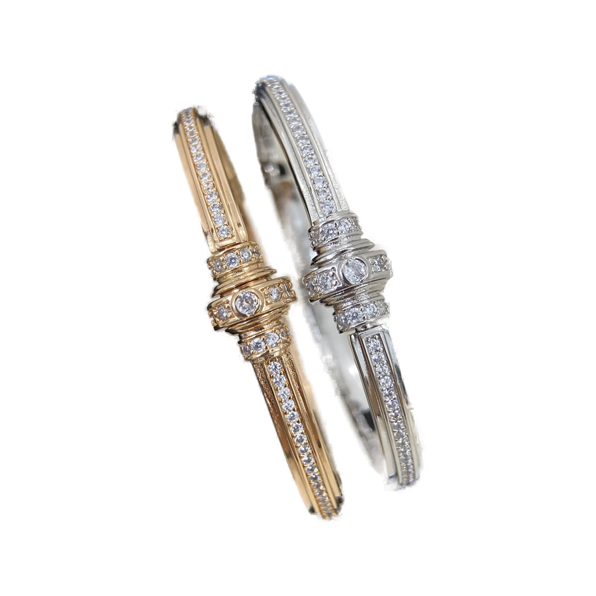 Bvlgari Serpenti Viper Pave Diamond Bracelet in Yellow and White Gold product image