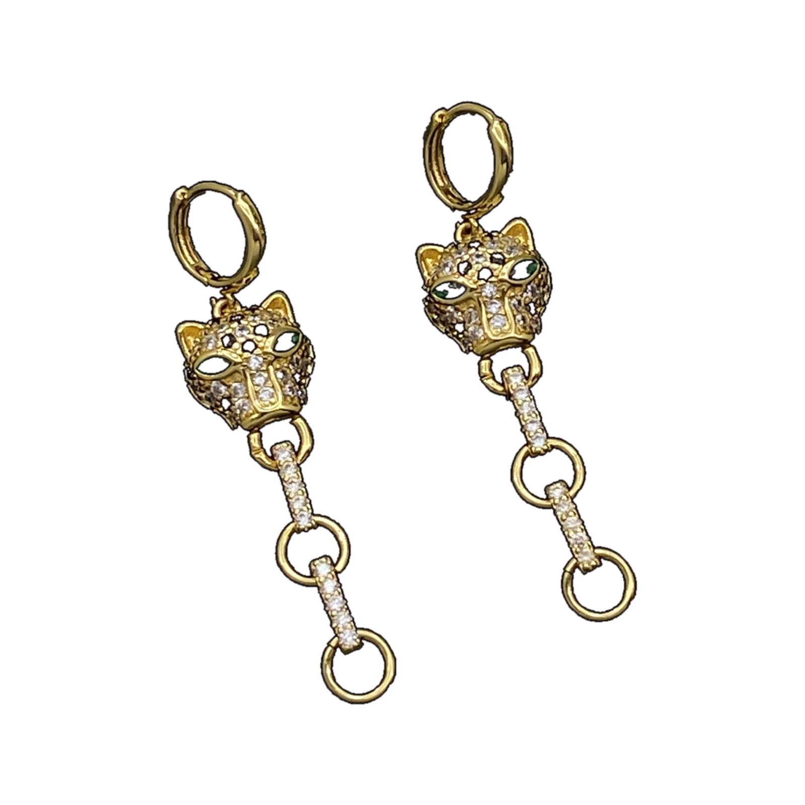 Cartier Panthere de Cartier Diamond, Emerald and Onyx Tassel Drop Earrings product image