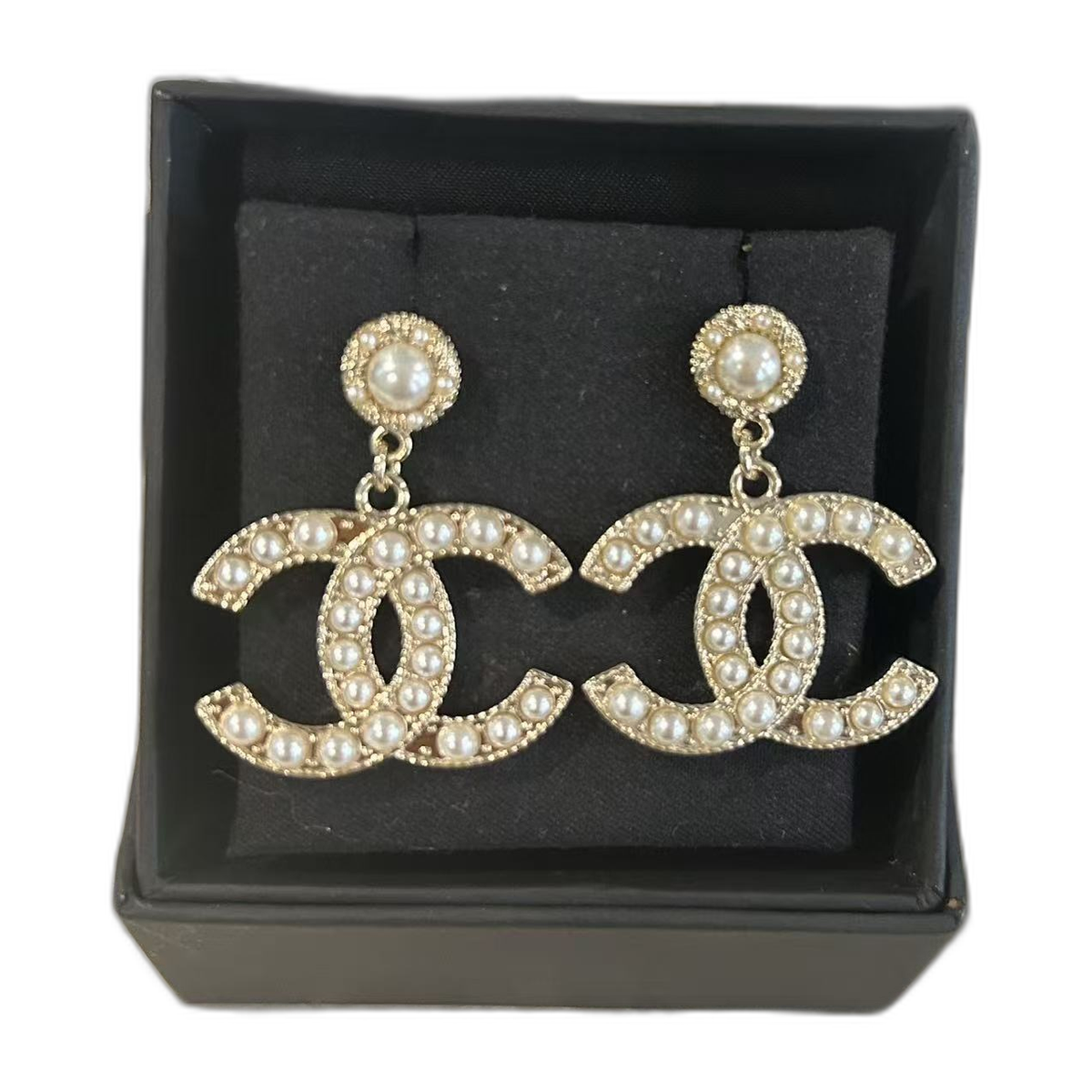 Chanel Crystal CC Drop Earrings product image