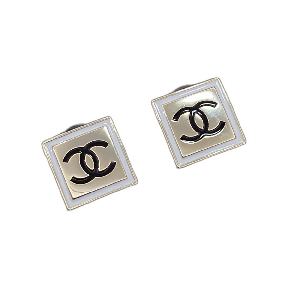 Chanel Square Logo CC Stud Earrings product image