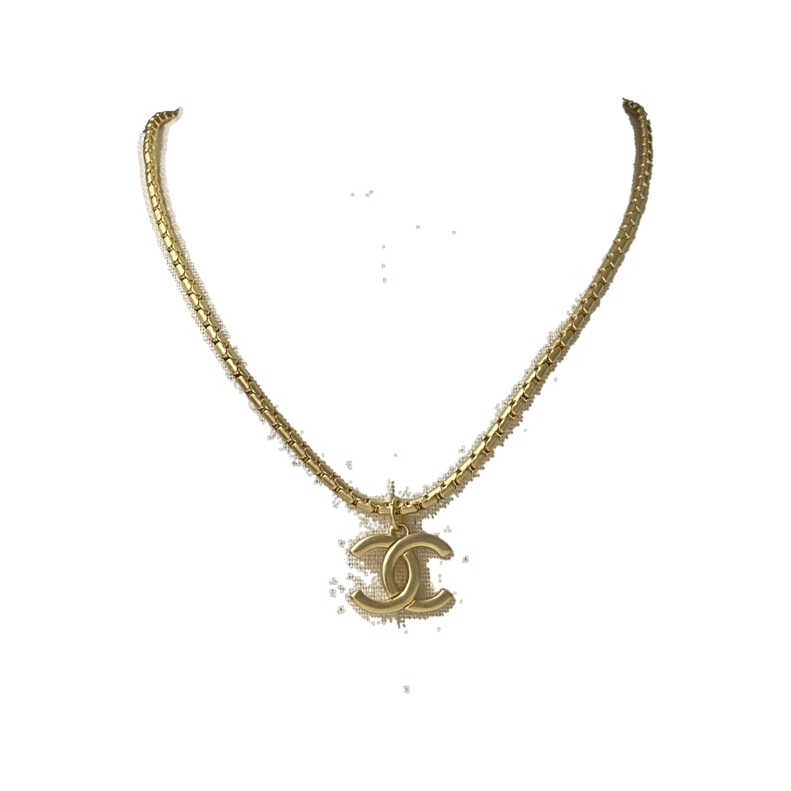 Chanel Vintage Interlocking CC Pendant Necklace product image