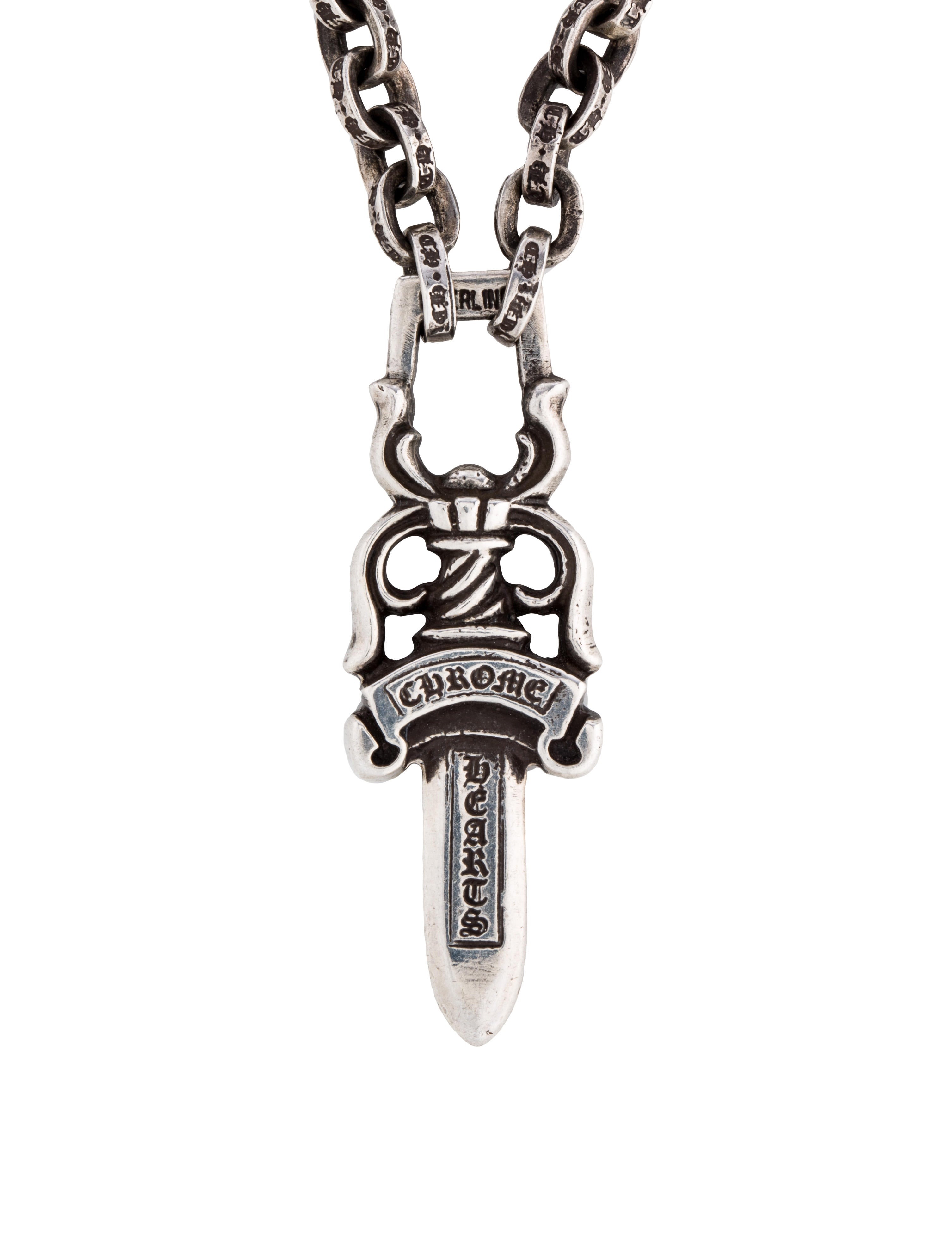 Chrome Hearts Dagger Pendant Necklace (Sterling Silver) product image