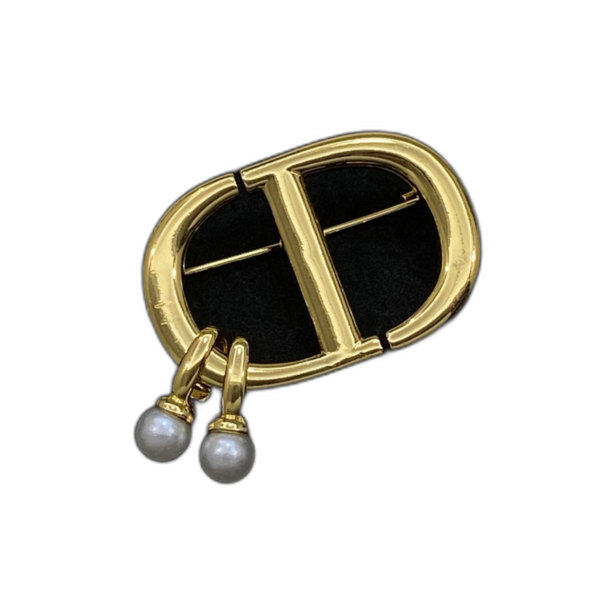Dior CD Medallion Pearl Brooch product image