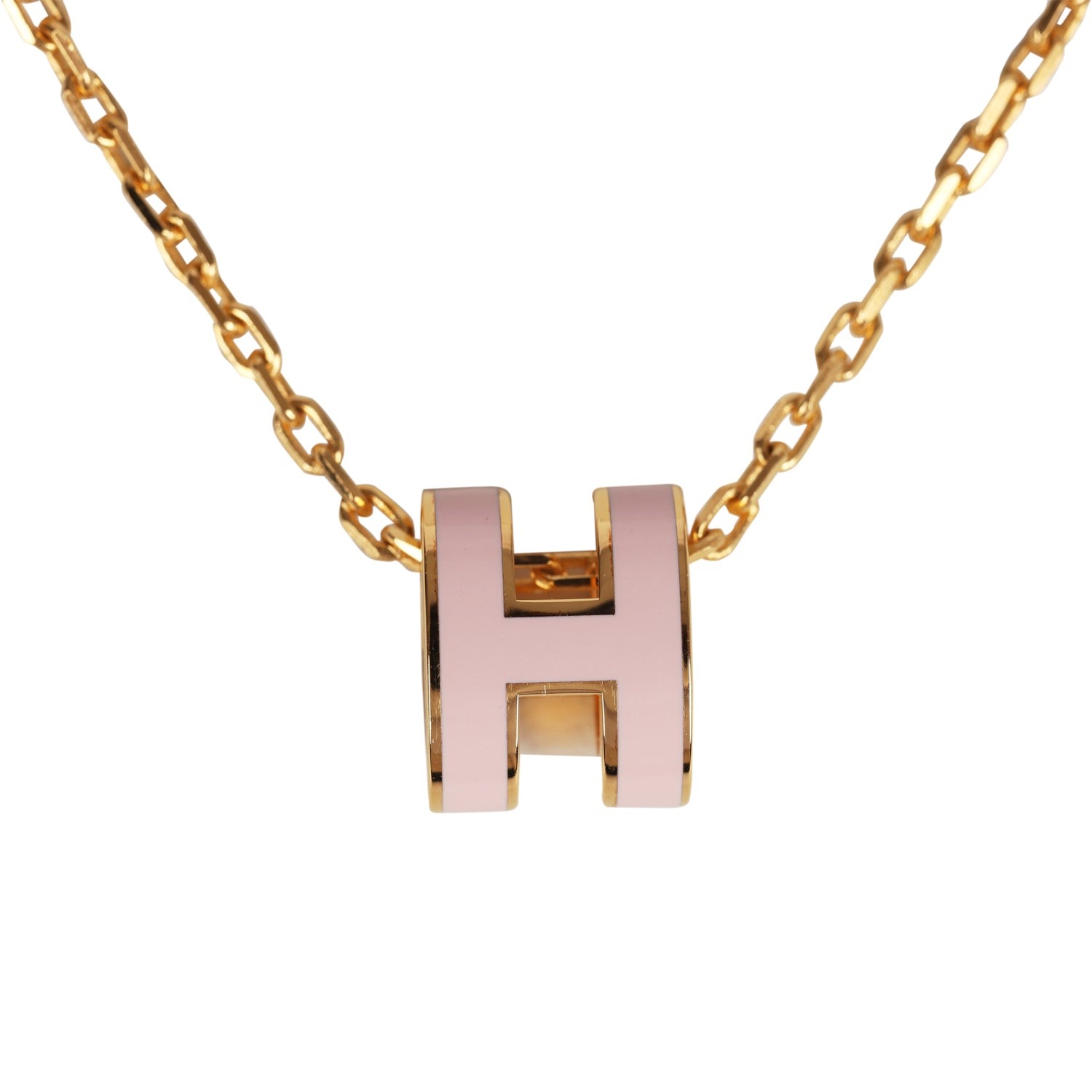 Hermès Mini Pop H Necklace (Enamel Silver-Tone) product image