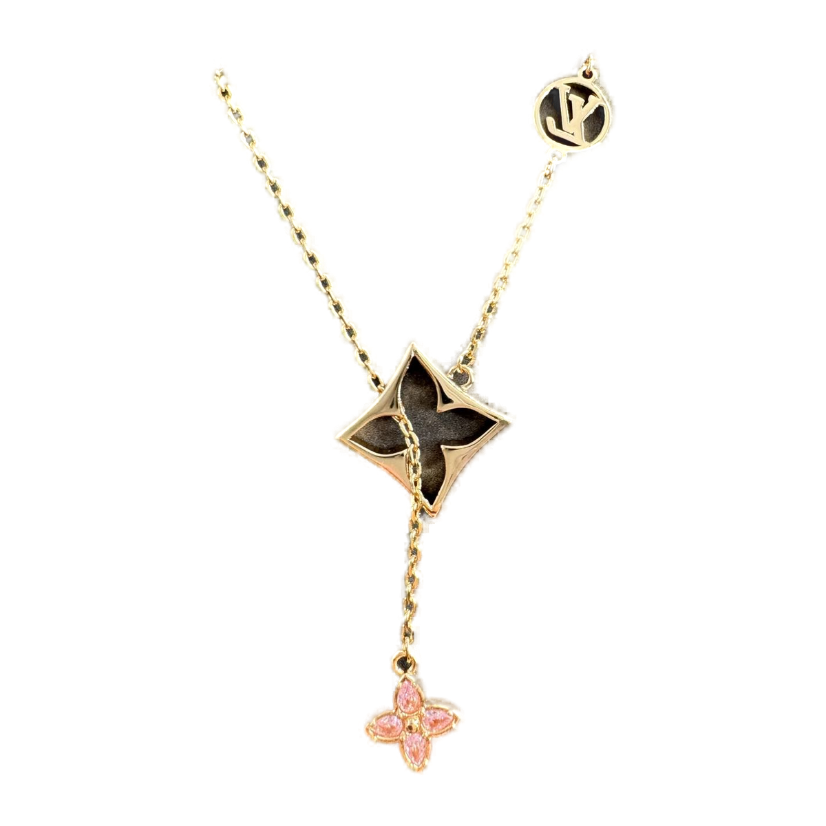 Louis Vuitton Color Blossom Pink Mother-of-Pearl Floral Y Necklace product image