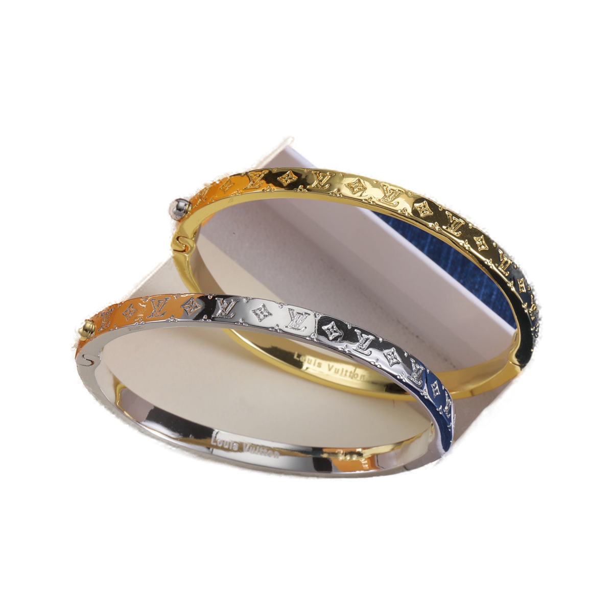 Louis Vuitton Nanogram Gold and Silver-Tone Cuff Bracelet product image