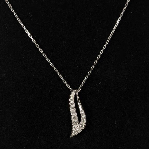 Swarovski Crystal Pendant Necklace (Silver-Tone) product image