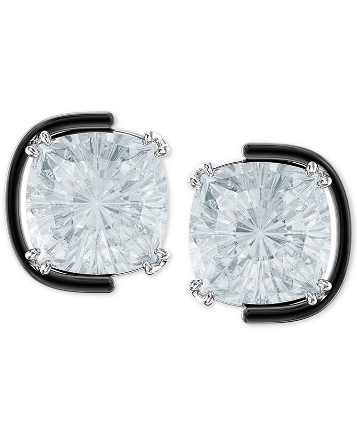Swarovski Crystal Stud Earrings (Silver-Tone) product image