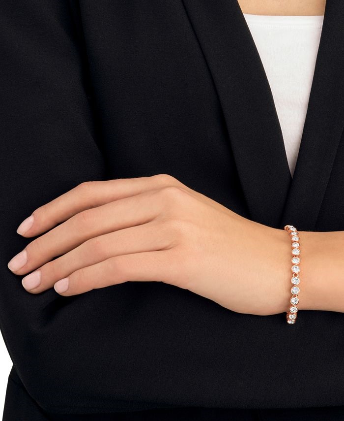 Swarovski Crystal Tennis Bracelet (Silver-Tone) product image