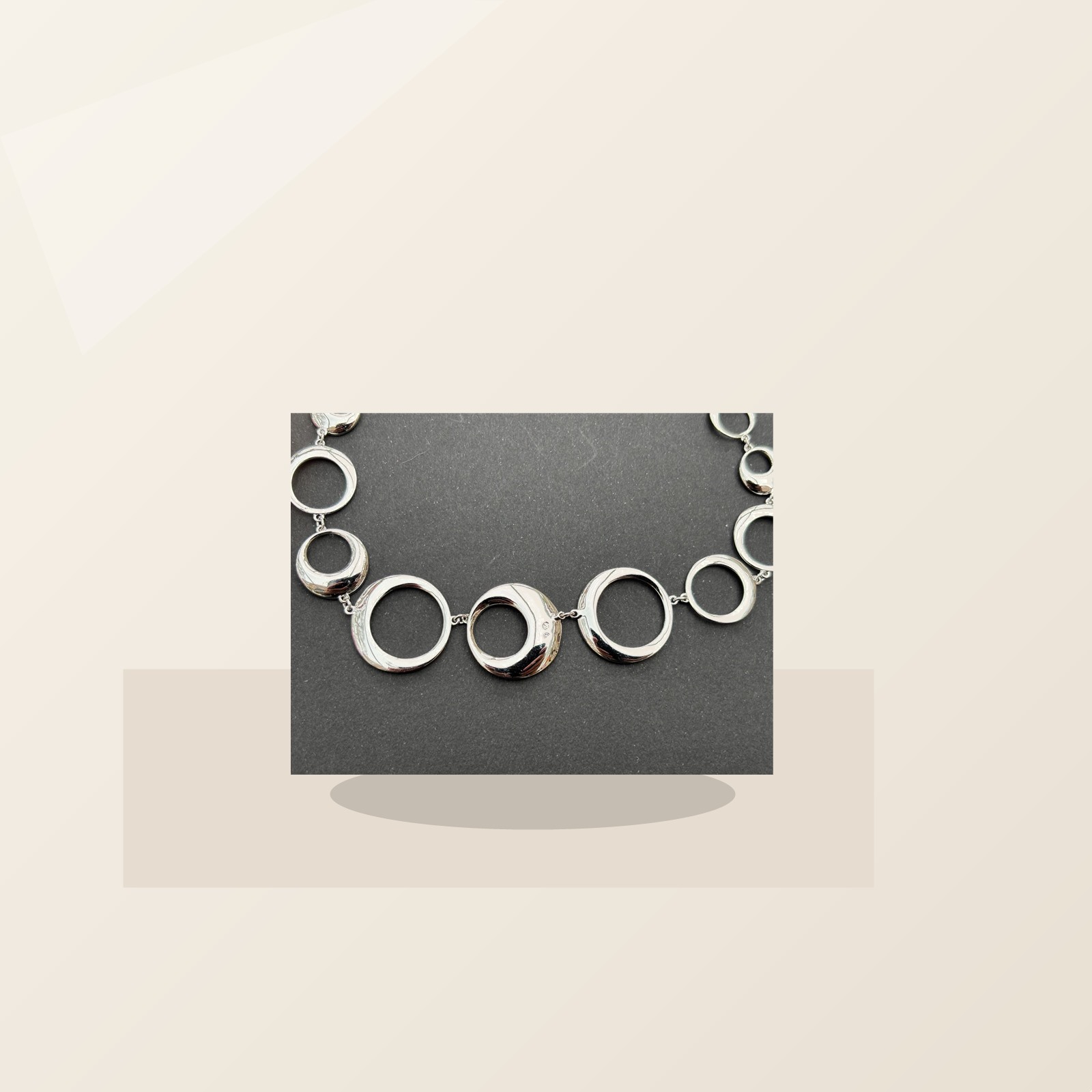 Swarovski Vintage Crystal Necklace (Silver-Tone) detail image 4