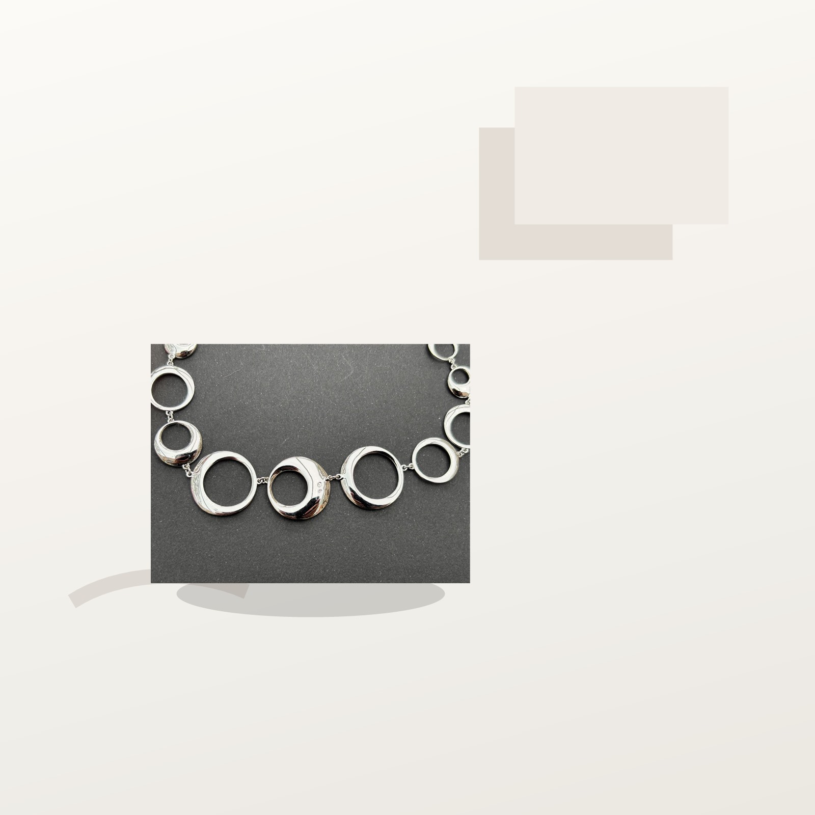 Swarovski Vintage Crystal Necklace (Silver-Tone) detail image 5